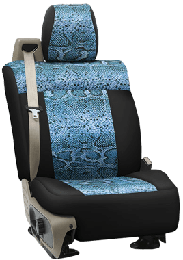  Black w/ Snake Patterned Cobalt